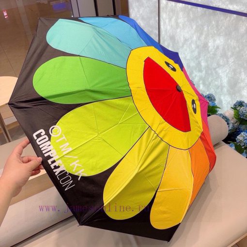 Trendy brand Takashi Murakami's three fold folding automatic umbrella design is generous, win35k9hb5 - Image 10