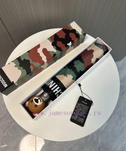 Moschino Camouflage Bear 2024 Summer New Fully Automatic Folding Sunny UmbrellaBlack coatingi1v5t17d