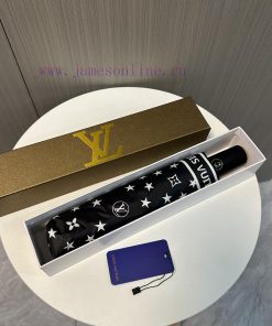 LouVuitton Stars 2024 Summer New Fully Automatic Folding UmbrellaBlack coating sunscreen eff9cn0i4ga