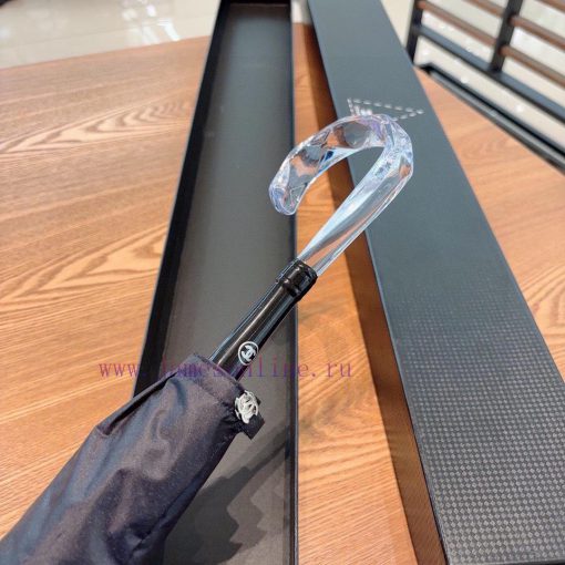 CHANEL's straight pole long umbrella with crystal handle and geometric shape is a hot and fab8507vr9 - Image 6