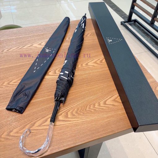 CHANEL's straight pole long umbrella with crystal handle and geometric shape is a hot and fab8507vr9 - Image 9
