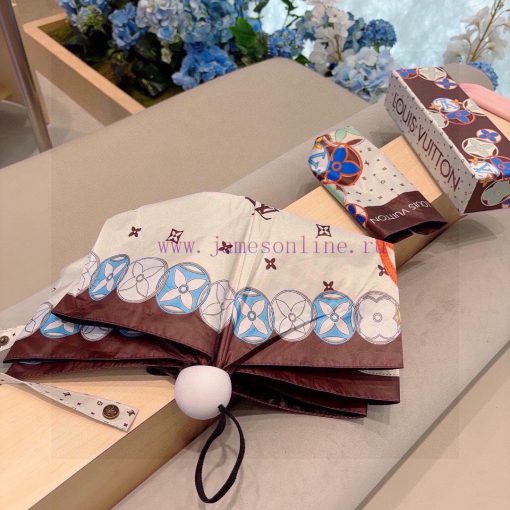 LOUIS VUITTON Five Fold Handheld Sunny Umbrella with New Coating Technology, Dark Umbrella S4opuov9b - Image 4