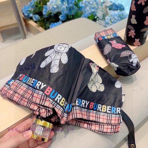 Burberry crystal handle, five fold manual folding umbrella, selected from Taiwan imported UVgd645iw7 - Image 6