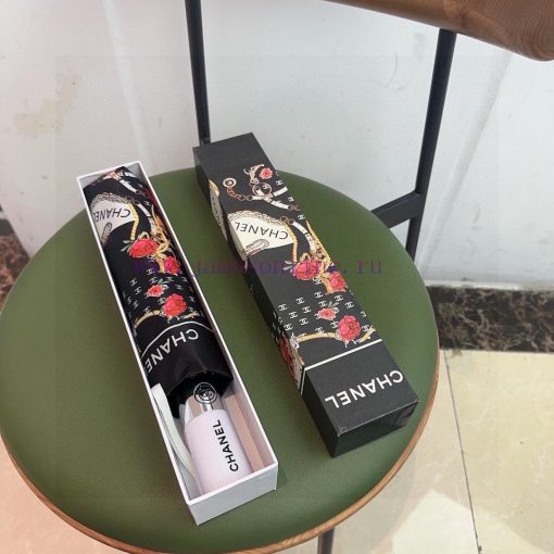 CHANEL's three fold automatic folding umbrella is made of Taiwan imported UV resistant umbrej34r74qa - Image 2