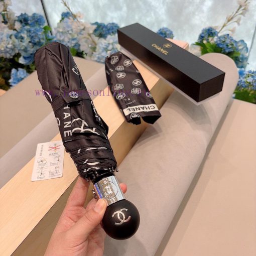 CHANEL tea flower three fold automatic folding umbrella selects Taiwan imported UV resistant2bwg7v35 - Image 3