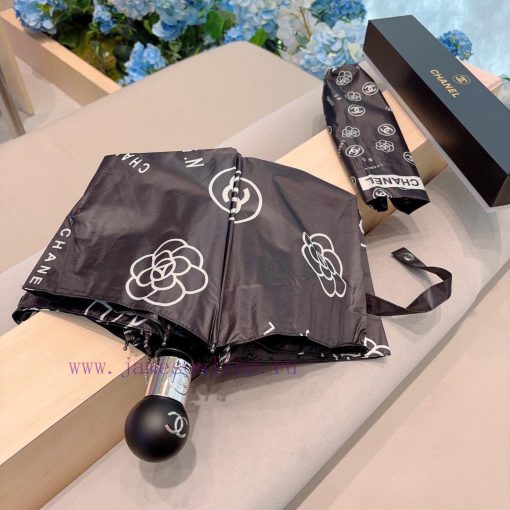 CHANEL tea flower three fold automatic folding umbrella selects Taiwan imported UV resistant2bwg7v35 - Image 4