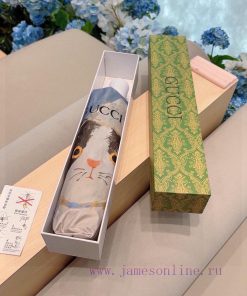 GUCCIGucci2024 New Cat Pattern Triple Fold Automatic Folding Umbrella Made of Taiwan Importeo389hb3y