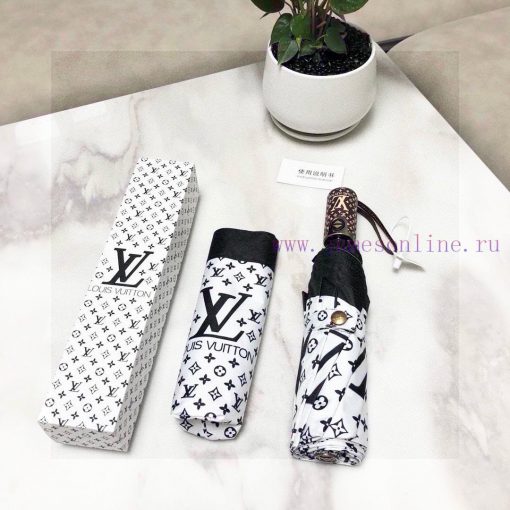LOUIS VUITTON 2024 New Three Fold Automatic Folding Sunny Umbrella with New Coating Technoloeuf19iq7