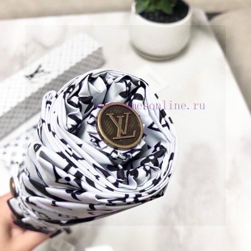 LOUIS VUITTON 2024 New Three Fold Automatic Folding Sunny Umbrella with New Coating Technoloeuf19iq7 - Image 6