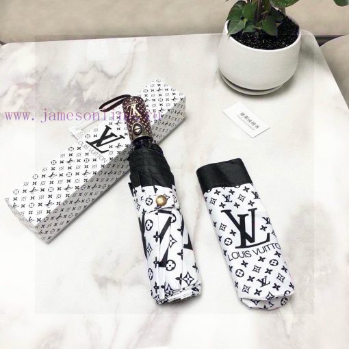 LOUIS VUITTON 2024 New Three Fold Automatic Folding Sunny Umbrella with New Coating Technoloeuf19iq7 - Image 7
