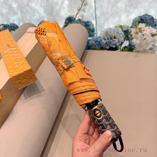 Goyard 24 new version three fold automatic folding umbrella hot selling fashion index chart s5dm4fqz - Image 4