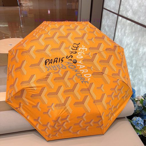 Goyard 24 new version three fold automatic folding umbrella hot selling fashion index chart s5dm4fqz - Image 8