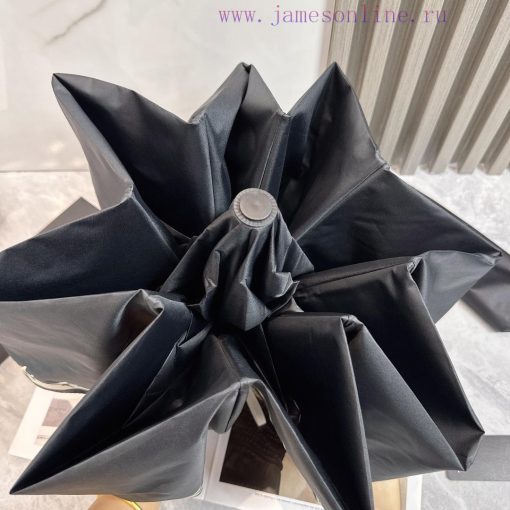 CHANEL Airplane 2024 Summer New Fully Automatic Folding UmbrellaBlack coating sunscreen effeitfp5zfw - Image 5