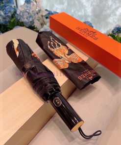 Herm è s 2024 new premium H home triple fold automatic umbrella is presented with its exquisocv6k7nw
