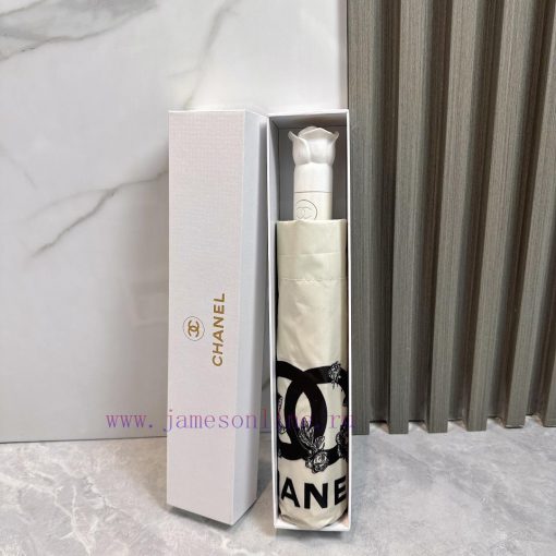 CHANEL Exquisite Rose Handle 2024 Summer New Fully Automatic Folding Sunny UmbrellaBlack coa49iwzqoh - Image 2