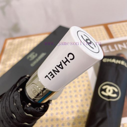 Chanel color blocked airplane summer new fully automatic folding umbrella with new coating tx42rnb2k - Image 6