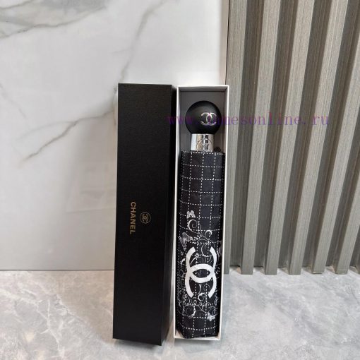 Chanel Butterfly 🦋  2024 Summer New Fully Automatic Folding UmbrellaBlack coating sunscreen e264cctq - Image 2