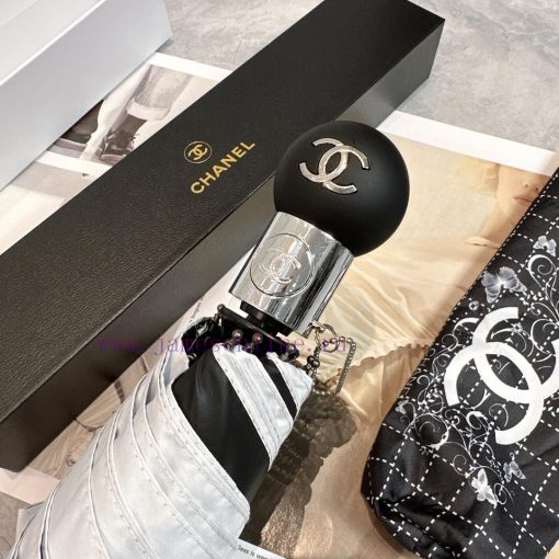 Chanel Butterfly 🦋  2024 Summer New Fully Automatic Folding UmbrellaBlack coating sunscreen e264cctq - Image 4