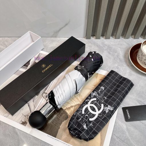 Chanel Butterfly 🦋  2024 Summer New Fully Automatic Folding UmbrellaBlack coating sunscreen e264cctq - Image 7