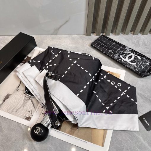 Chanel Butterfly 🦋  2024 Summer New Fully Automatic Folding UmbrellaBlack coating sunscreen e264cctq - Image 8
