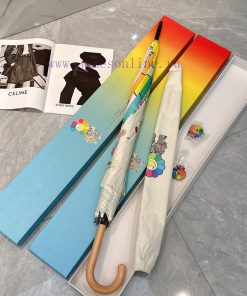 Long Umbrella Murakami Takashi Limited Edition Sunflower Spring New Product Rainbow Color Prcs9d4xtr