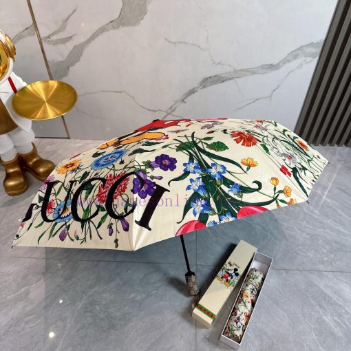 GUCCI Mickey 2024 Summer New Fully Automatic Folding Sunny UmbrellaBlack coating sunscreen e1mhz5um8 - Image 8