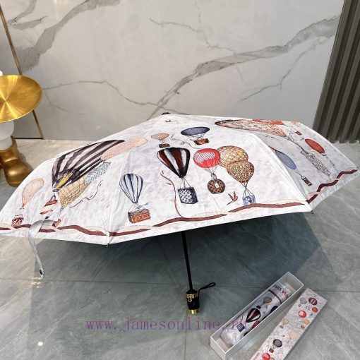 LouVuitton hot air balloon 2024 summer new fully automatic folding umbrellaBlack coating sune21quwl1 - Image 8