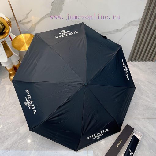 Prada Transparent Handle 2024 Summer New Fully Automatic Folding UmbrellaBlack coating sunscodj3l46e - Image 10