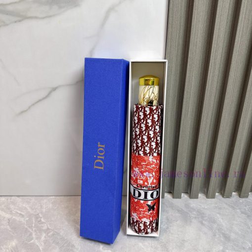 Dior 2024 Summer New Fully Automatic Folding UmbrellaBlack coating sunscreen effectively bloi48yqb17