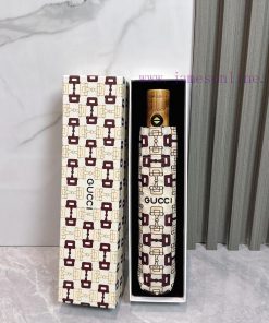 GUCCI Wooden Handle 2024 Summer New Fully Automatic Folding Sunny UmbrellaBlack coating sunsh3ll7hjk