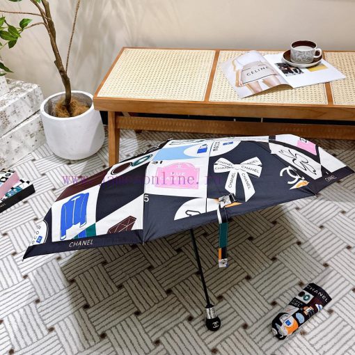 CHANEL 2024 new three fold automatic folding umbrella with exquisite workmanship, stylish anvkdvzhli - Image 6