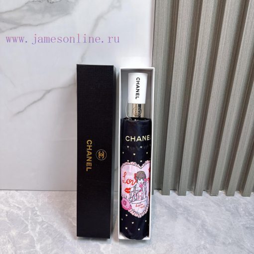 CHANEL 2024 Summer New Fully Automatic Folding UmbrellaBlack coating sunscreen effectively bn4rtyvq9