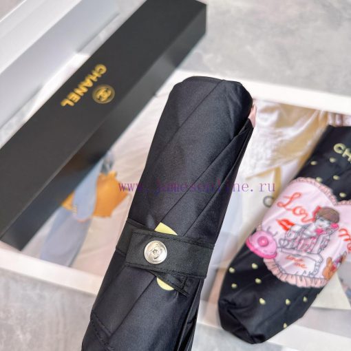 CHANEL 2024 Summer New Fully Automatic Folding UmbrellaBlack coating sunscreen effectively bn4rtyvq9 - Image 4