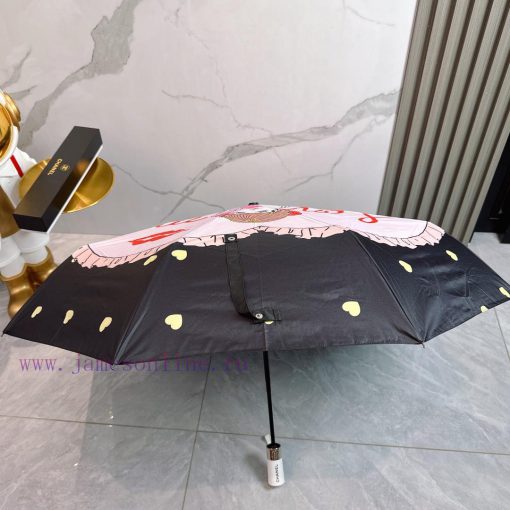 CHANEL 2024 Summer New Fully Automatic Folding UmbrellaBlack coating sunscreen effectively bn4rtyvq9 - Image 8