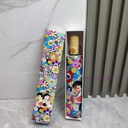 Three fold automatic Murakami Takashi Roppongi limited edition 2024 spring new rainbow printz12c4ah9