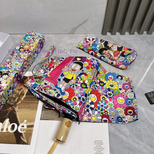Three fold automatic Murakami Takashi Roppongi limited edition 2024 spring new rainbow printz12c4ah9 - Image 8