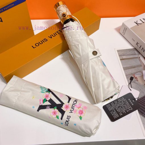 Louis Vuitton's snow landscape flower premium LV explosive automatic umbrella presents a unibj8php8q - Image 3