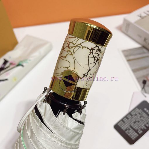 Louis Vuitton's snow landscape flower premium LV explosive automatic umbrella presents a unibj8php8q - Image 8