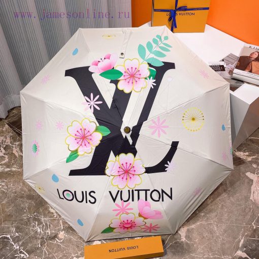 Louis Vuitton's snow landscape flower premium LV explosive automatic umbrella presents a unibj8php8q - Image 9
