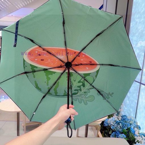 CHANEL 2024 New Fruit Umbrella Three Fold Hand Foldable Sunny Umbrella Exquisite Craftsmanshmc17exzi - Image 9