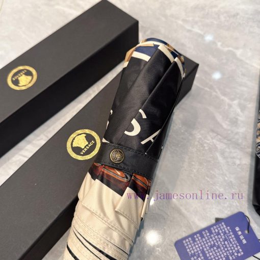 Versace Versace 2024 Summer New Fully Automatic Folding UmbrellaBlack coating sunscreen effe6tc2ob3e - Image 5