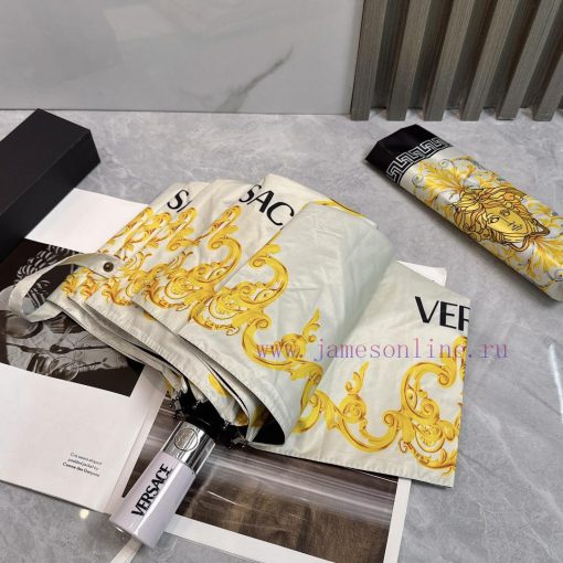 Versace Versace 2024 Summer New Fully Automatic Folding UmbrellaBlack coating sunscreen effe61b8f3g8 - Image 8