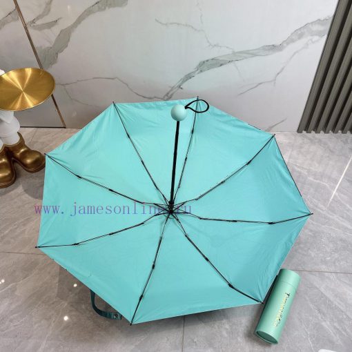 Tiffany Natural 2024 New Five Fold Folding Umbrella Fashionable OEM Quality Exquisite Detail7bk1ip6c - Image 8