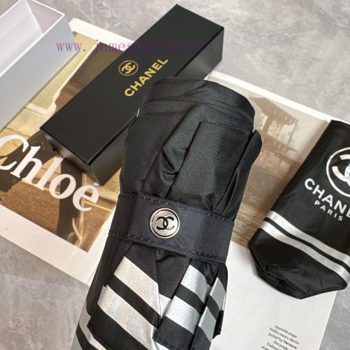 CHANEL 2024 new five fold folding umbrella, fashionable OEM quality, exquisite details, visi68sii5rw - Image 4