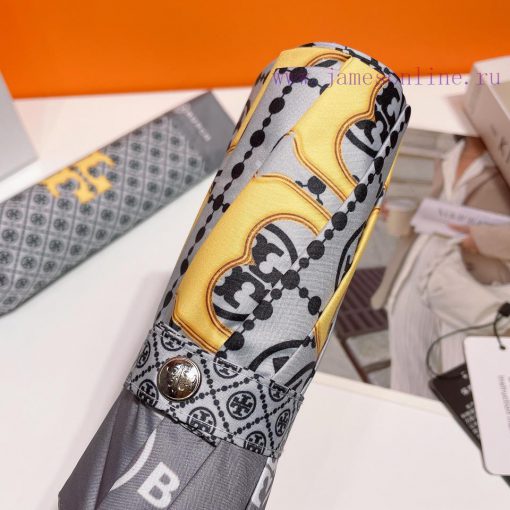Tory Burch fully automatic opening and closing black rubber sunshade and sun protection UV c6w0gbfly - Image 6