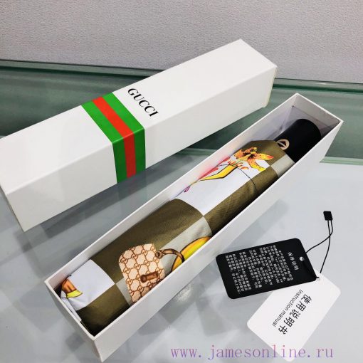 GUCCI's new summer fully automatic folding umbrella with new coating technology. The dark umd0sgnuas