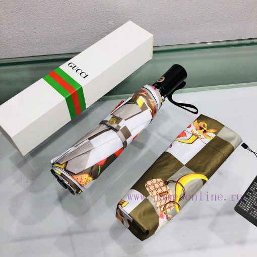 GUCCI's new summer fully automatic folding umbrella with new coating technology. The dark umd0sgnuas - Image 8