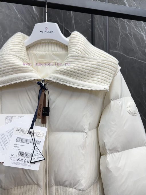 Moncler JadeiteMengkou 24 year new women's spliced fake two-piece short down jacketSize 1-4 4yfw3uje - Image 5