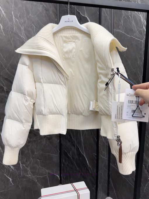 Moncler JadeiteMengkou 24 year new women's spliced fake two-piece short down jacketSize 1-4 4yfw3uje - Image 9
