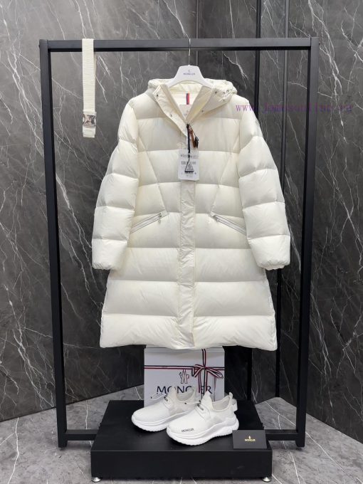 Moncler Bellevue women's long down jacket jacket Goose down filling Super plumpThis Bellevuexw1k0ic2 - Image 4